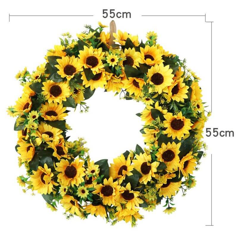 Artificial Flower Sunflower Wreath Artificial Home Decoration Wreath