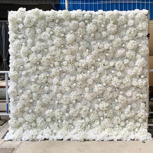 Wedding Supplies Home Floral Decoration Rose Hydrangea Bouquet Silk Artificial Decorative Flower Wall Backdrop