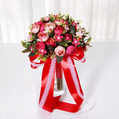 Wedding Bouquet Handmade Artificial Flower Rose Bouquet