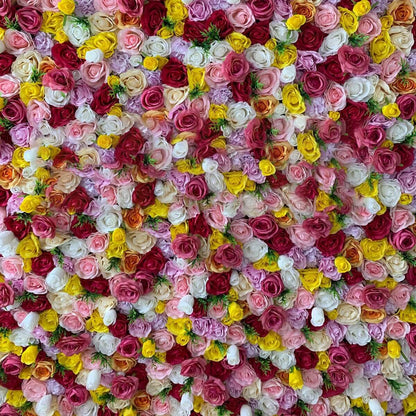 Romantic Artificial Flowers Wall For Photographic Backgrounds Wedding Background Decoration