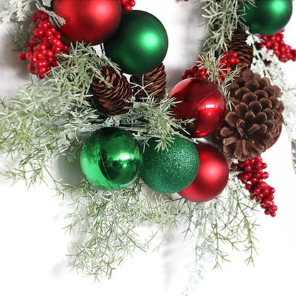 Christmas Nature Pine Cone Wreath Decoration For Indoor And Outdoor Use Decorative Flowers Wreaths