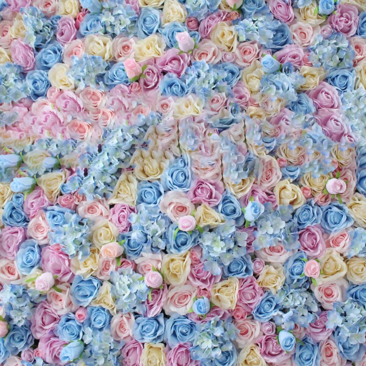 New style White Decorative Backdrop Ceiling Panel Indoor Colorful Artificial Faux Flower Wall for Event Decoration