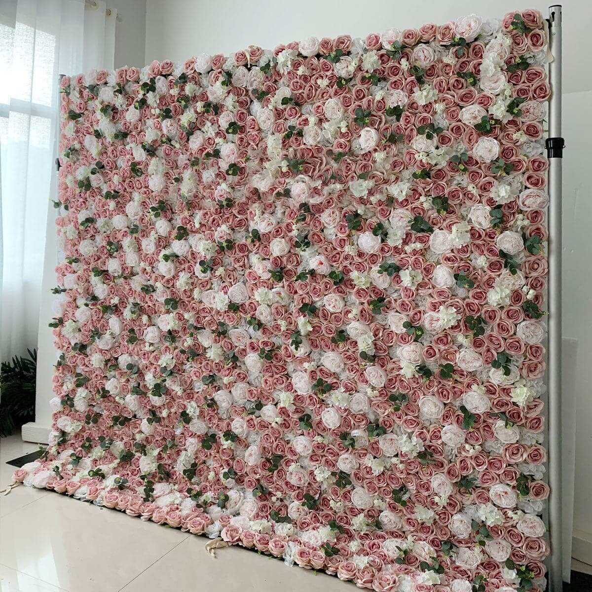 High Quality Wedding Stage Backdrop Artificial Rose Flower Wall For Decoration