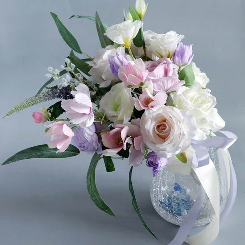 Stella Bouquets Artificial Wedding Bride Holding Flowers Korean Style Floral Wedding Bouquet Decor