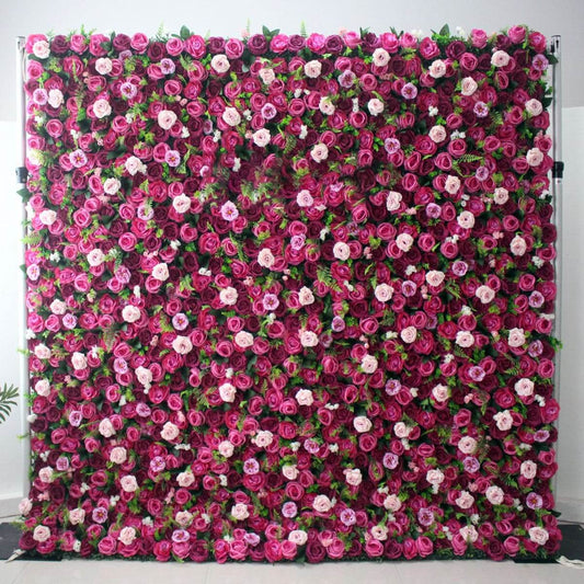 Artificial Silk Rose Wall Wedding Decoration Artificial Flower Backdrop Event Flower Wall