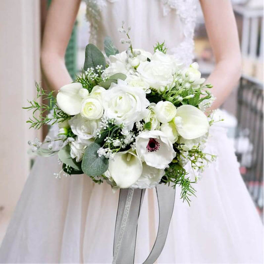 Stella Bouquets Bridesmaid Holding Artificial Mini Bridal Flower Wedding Bouquet For Bride