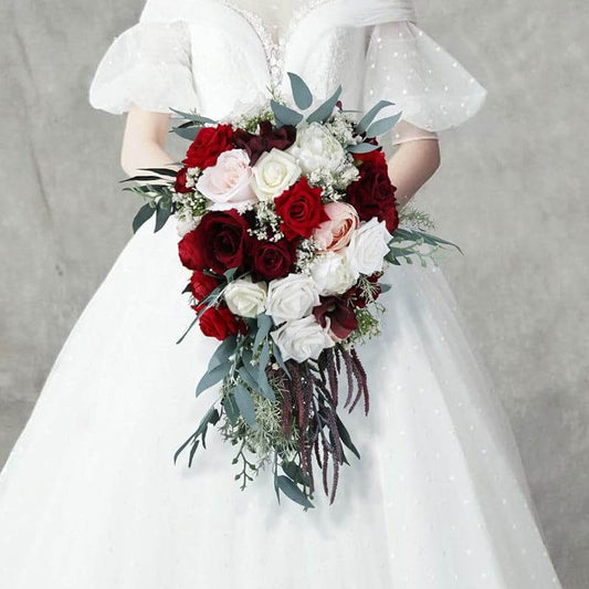 Stella Bouquets Artificial Silk Rose Bridal Bouquets Wedding