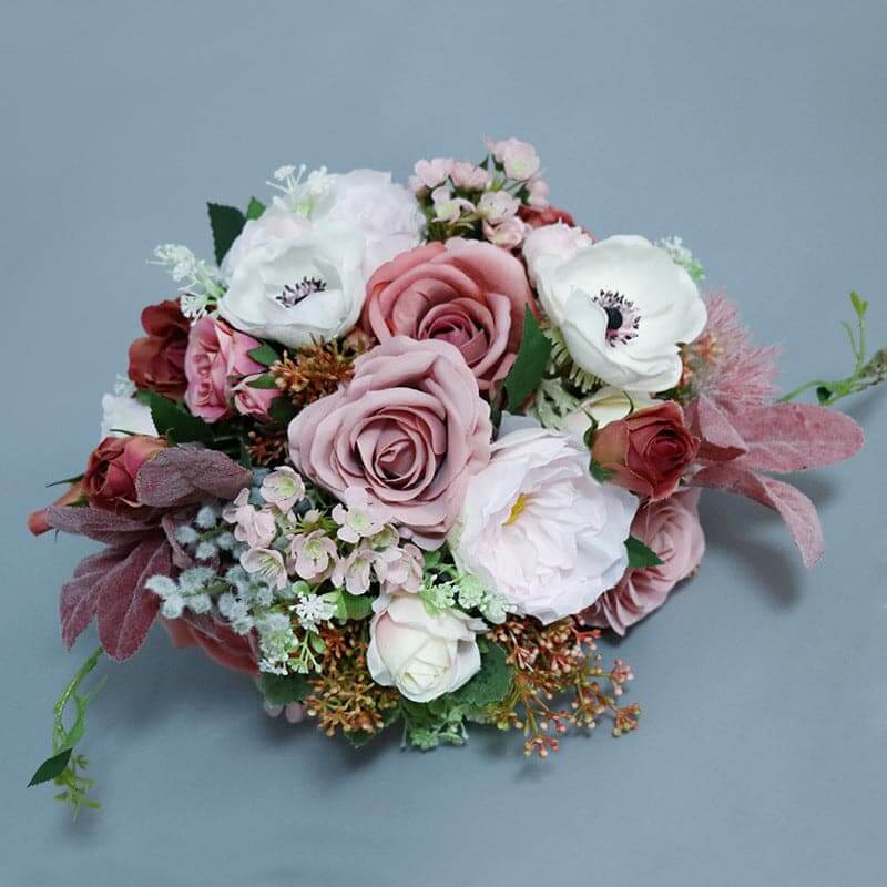 Stella Bouquets Artificial Flower Ball Bride Hand Bouquet Customization Rose Flower For Wedding Favors