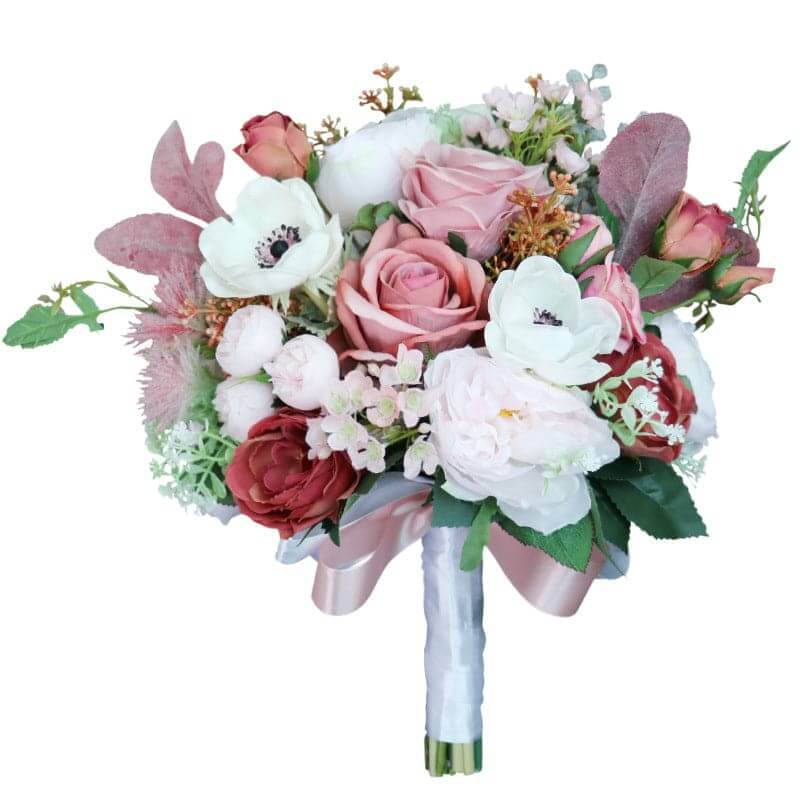 Stella Bouquets Artificial Flower Ball Bride Hand Bouquet Customization Rose Flower For Wedding Favors