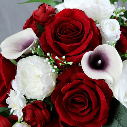 Wedding Bride Bouquet Bridesmaid Hand Tied Flower Decor Home decor European Rose