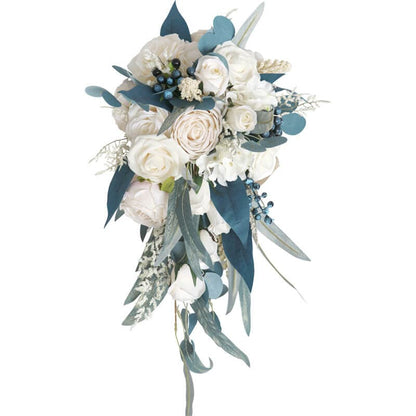 Stella Bouquets Wedding Bouquets for Bride Cascading Wedding Flower Teardrop Bridal Bouquet