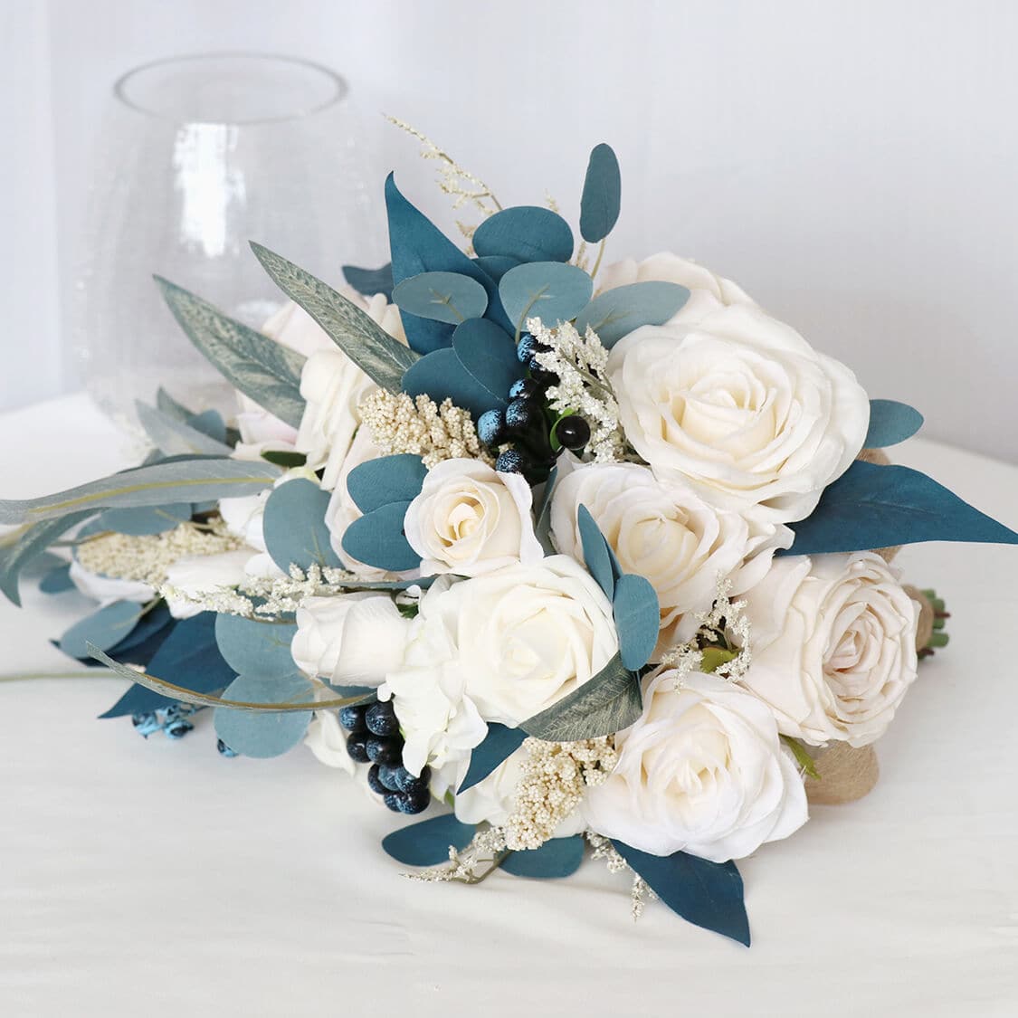 Stella Bouquets Wedding Bouquets for Bride Cascading Wedding Flower Teardrop Bridal Bouquet