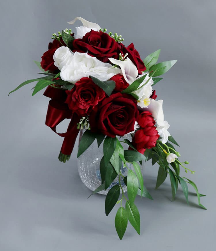 Wedding Bride Bouquet Bridesmaid Hand Tied Flower Decor Home decor European Rose