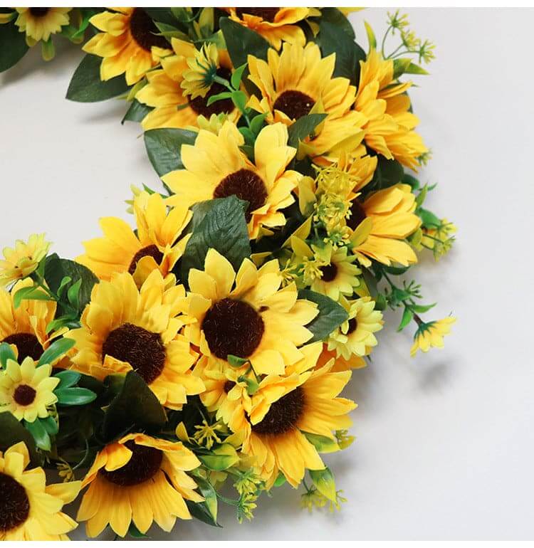 Artificial Flower Sunflower Wreath Artificial Home Decoration Wreath