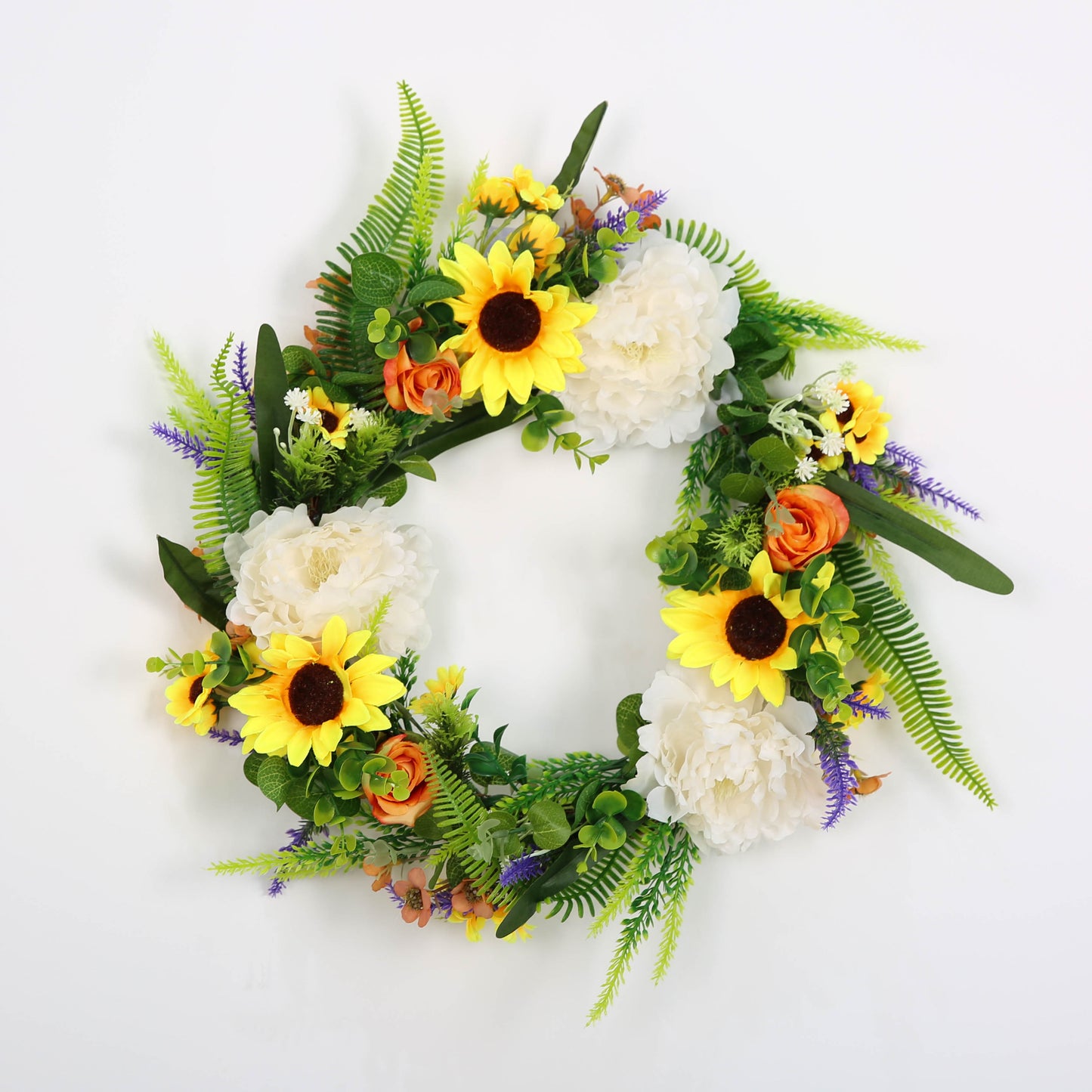Spring Wreath Fall Decor Wreath for Front Door Sunflower Autumn Door Wreath for Front Porch Farmhouse Home Decor