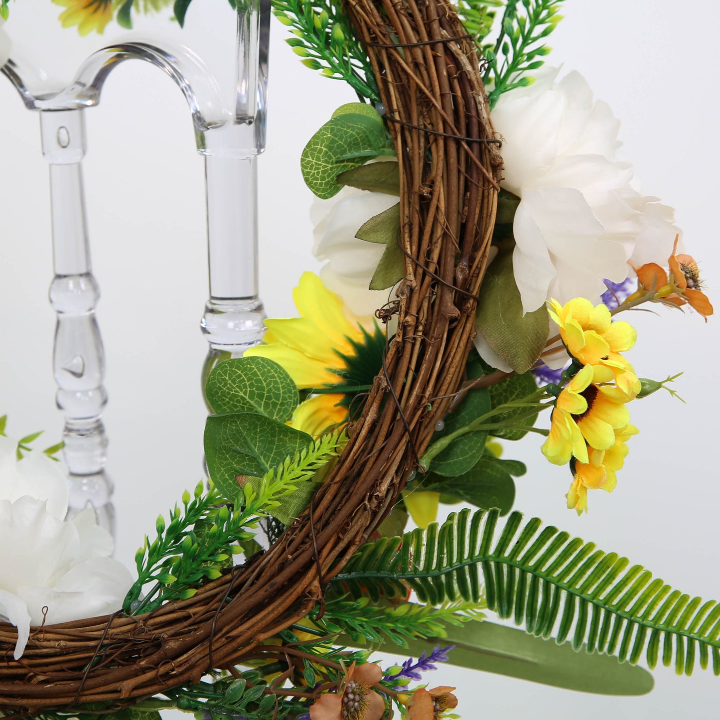 Spring Wreath Fall Decor Wreath for Front Door Sunflower Autumn Door Wreath for Front Porch Farmhouse Home Decor