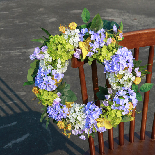 All Season Flower Wreath For Front Door Suitable For Wall Home And Farmhouse Decorations