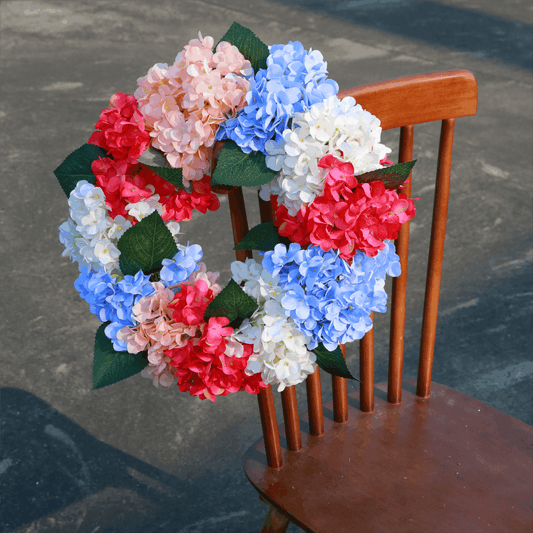 Artificial Hydrangea Wreaths for All Seasons, Indoors, Home, Farmhouse, Window, Wedding