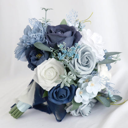 Artificial Wedding Flowers Bridal Bouquets Bridesmaid Holding Simulation Flowers Rose Artificial Bridal Bouquet