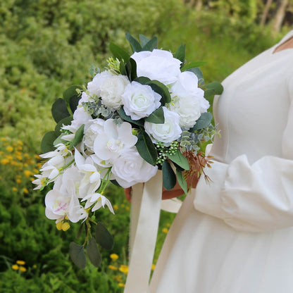 New Type Artificial Rose Bride Holds On Preserved Flowers Rose Wedding Bouquet