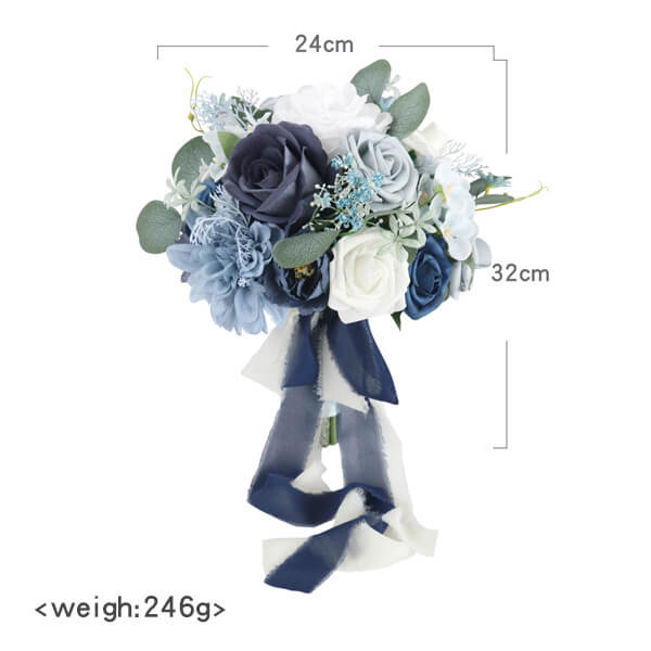 Artificial Wedding Flowers Bridal Bouquets Bridesmaid Holding Simulation Flowers Rose Artificial Bridal Bouquet