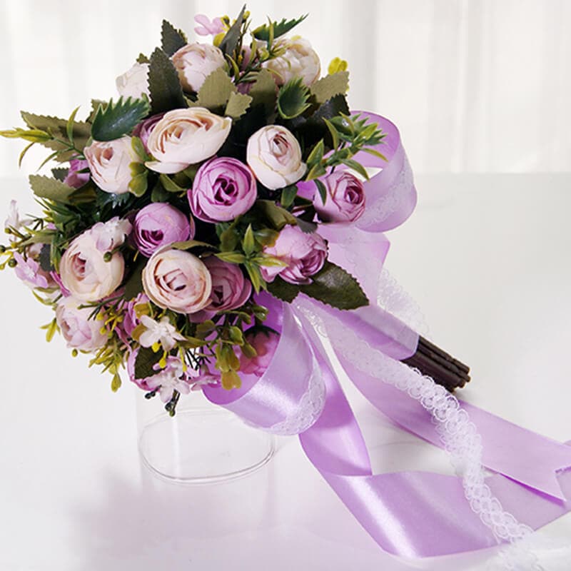 Wedding Bouquet Handmade Artificial Flower Rose Bouquet