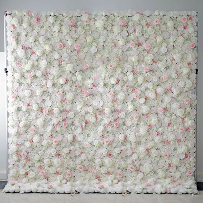 Luxury Artificial 3D Rolled Up Hotel Home Decoration for Wedding Party Ceiling Decoration Blush Pink Flower Wall