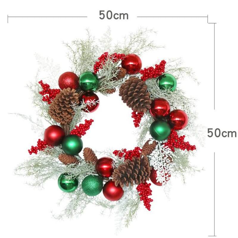 Christmas Nature Pine Cone Wreath Decoration For Indoor And Outdoor Use Decorative Flowers Wreaths