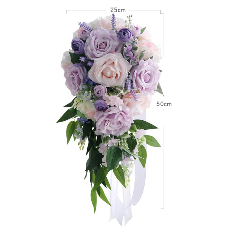 Stella Bouquets Artificial Bridal Drops Hand Bouquet Wedding Gift Flower