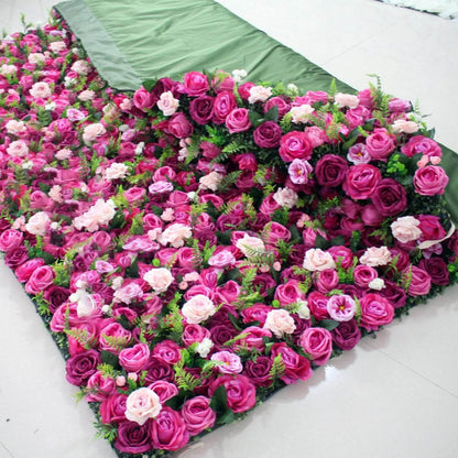 Artificial Silk Rose Wall Wedding Decoration Artificial Flower Backdrop Event Flower Wall