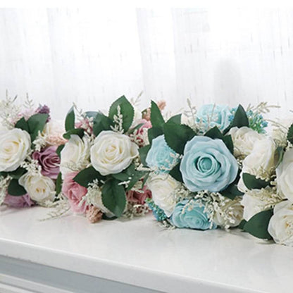 High Quality Silk Wedding Flower Bouquet Artificial Rose Flower Party Decoration Wedding Bridal Bouquet