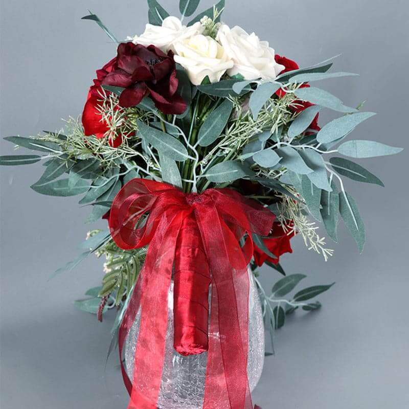 Stella Bouquets Artificial Silk Rose Bridal Bouquets Wedding