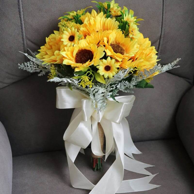 Stella Bouquets Artificial Flower Sunflower Bouquet Wedding Decoration Home Decoration