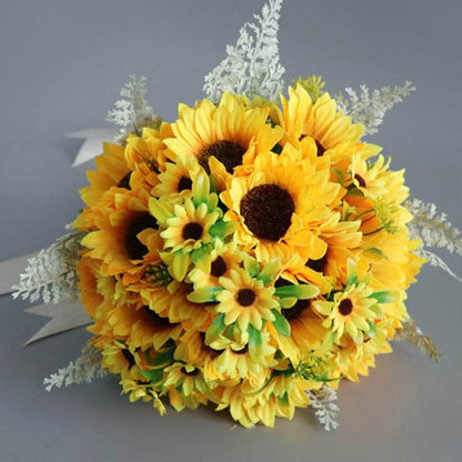 Stella Bouquets Artificial Flower Sunflower Bouquet Wedding Decoration Home Decoration