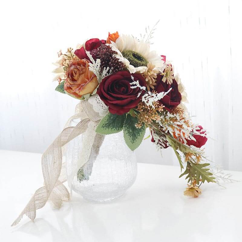 Stella Bouquets Bridal Bouquets Wedding Artificial Silk Rose Flora