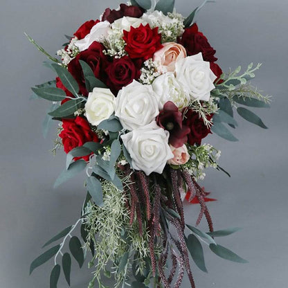 Stella Bouquets Artificial Silk Rose Bridal Bouquets Wedding