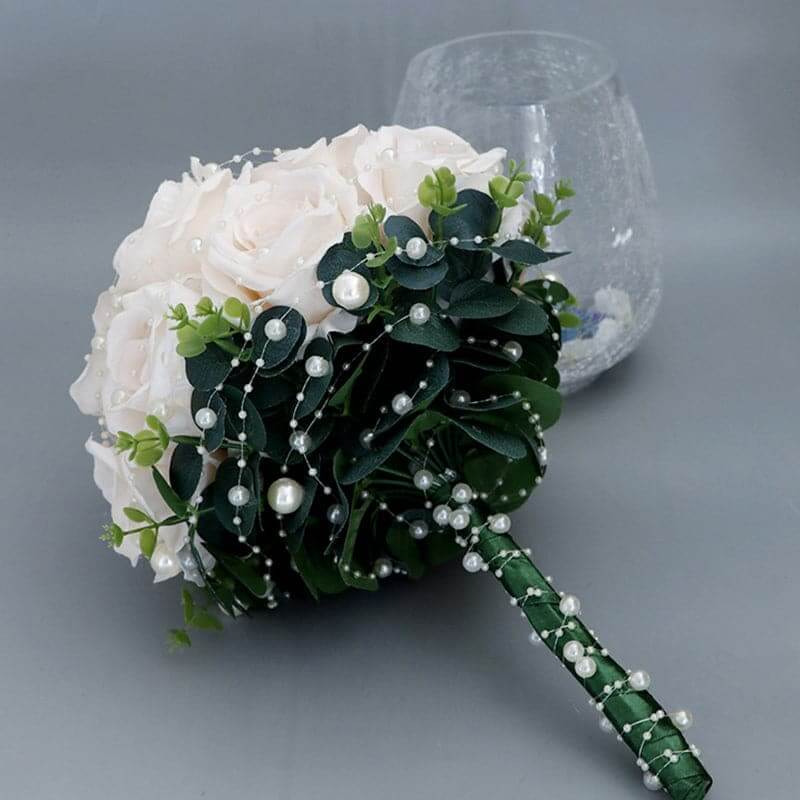 Simulation Rose Bride Holding Flowers Wedding Decoration Flower Wedding Photo Props