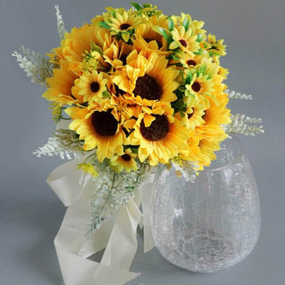 Stella Bouquets Artificial Flower Sunflower Bouquet Wedding Decoration Home Decoration