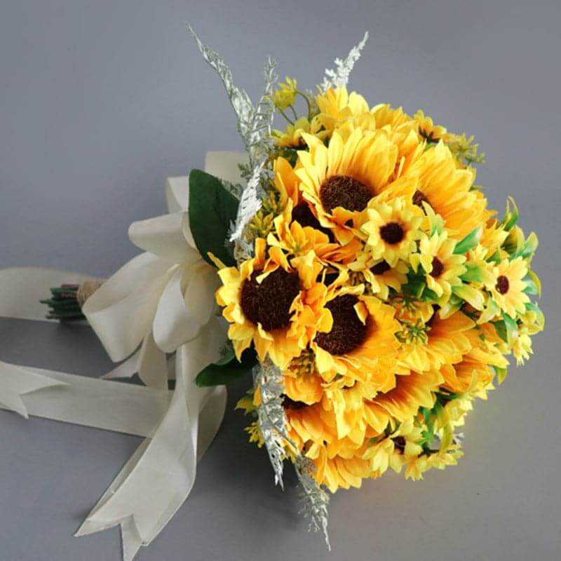 Stella Bouquets Artificial Flower Sunflower Bouquet Wedding Decoration Home Decoration