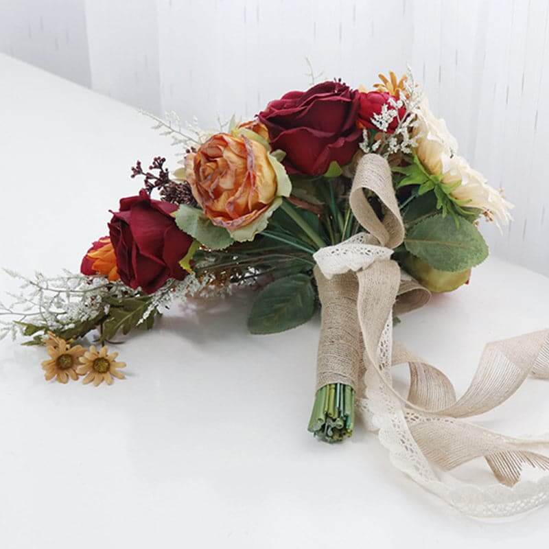 Stella Bouquets Bridal Bouquets Wedding Artificial Silk Rose Flora