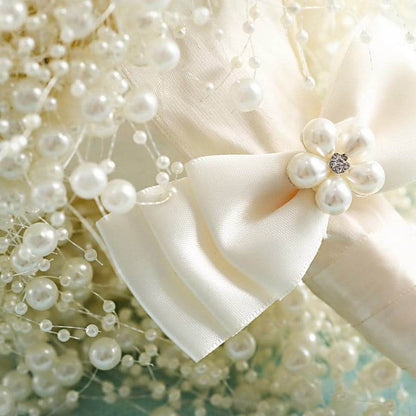 Decoration luxury Pearls Bridal Bouquet Romantic Wedding Flower Decor