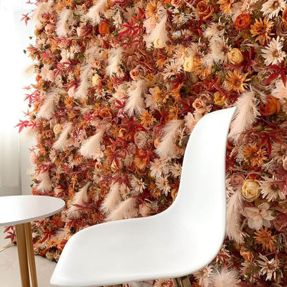 Scene Decoration New Feather Artificial Flower Walls Panels For Hot Sale Customization