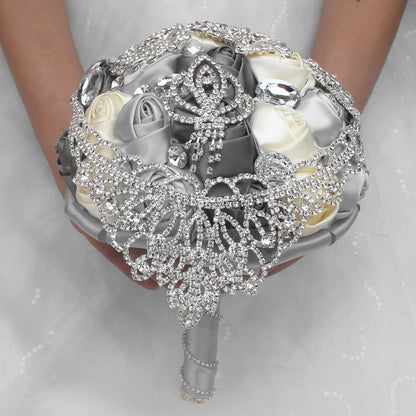 All Kinds Of Rhinestone Bouquet Korean Style Full Diamond Bride Wedding Artificial Flower Bouquet