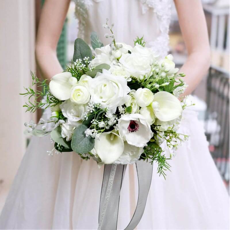 Stella Bouquets Bridesmaid Holding Artificial Mini Bridal Flower Wedding Bouquet For Bride