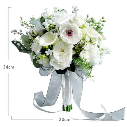 Stella Bouquets Bridesmaid Holding Artificial Mini Bridal Flower Wedding Bouquet For Bride