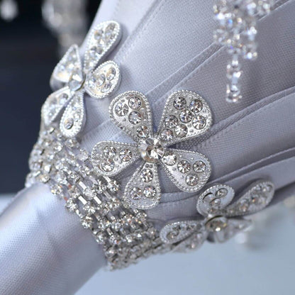 Rhinestone Water Drop Bouquet Bride Holding Bouquet Luxury Wedding Bouquets