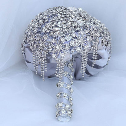 Crystal Luxury Water Drop Bouquet Bride Holding Bouquet Luxury Wedding Bouquets