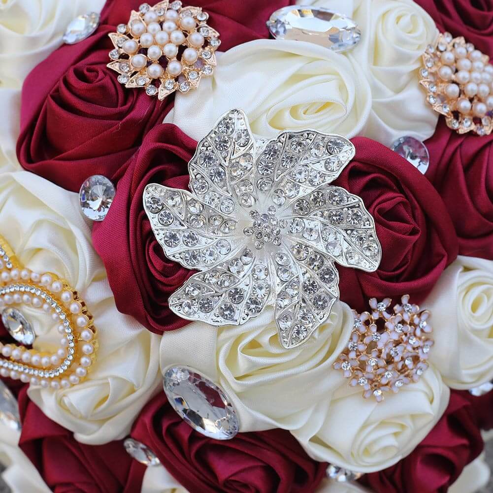 Most Popular Bridal Two-color Bouquet Rose Flower Bud Bouquet Wedding Accessories