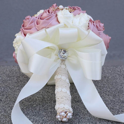 Most Popular Bridal Two-color Bouquet Rose Flower Bud Bouquet Wedding Accessories