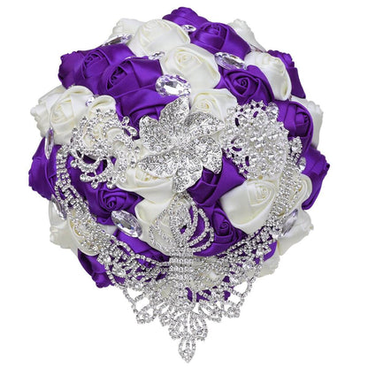 All Kinds Of Rhinestone Bouquet Korean Style Full Diamond Bride Wedding Artificial Flower Bouquet